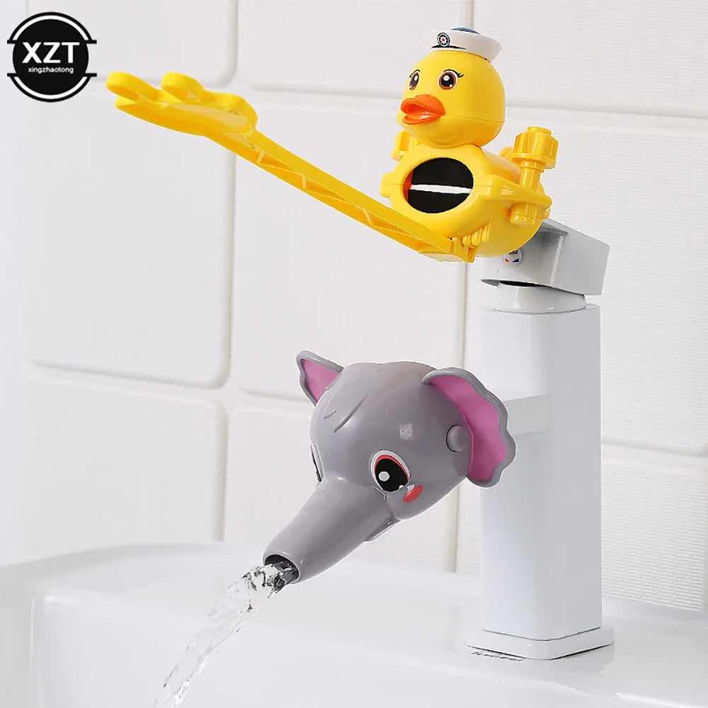 Cartoon Faucet Extender For Kids Hand Washing In Bathroom Sink Animals Accessories Kitchen Convenient for Baby Washing Bath Toys