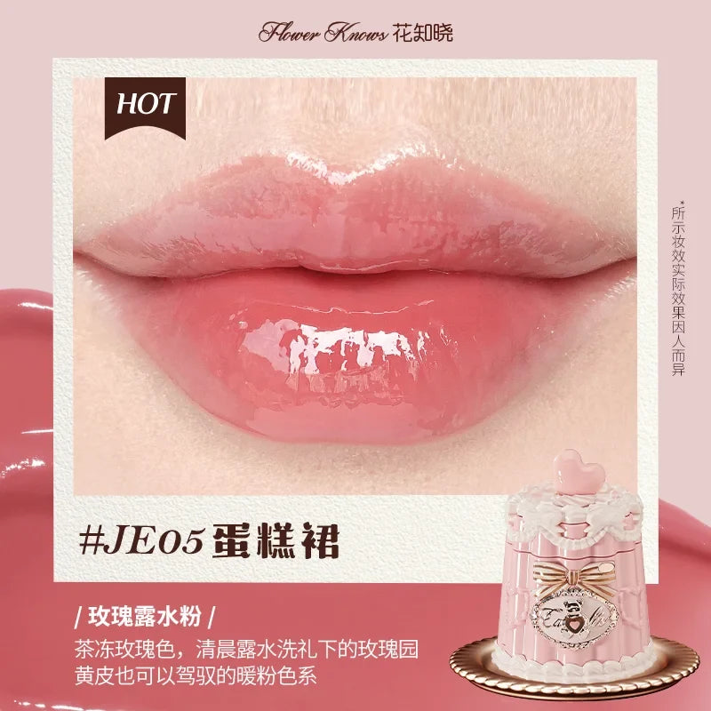 FLOWER KNOWS THE SWEETIE BEAR COLLECTION Coating Lip Jelly SOFT LIP STICK,Hydrating Gloss,Moisturizing Tint,Shine & Glow Finish