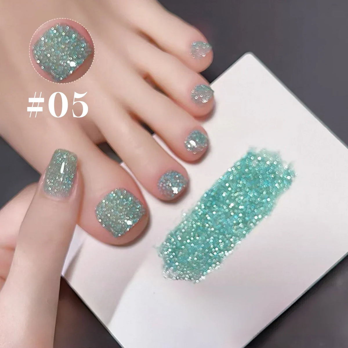 1-8pcs WS Autumn Nails Blue Glitter Nail Gel Polish Semi-permanent Varnish Soak Off Nail Art Base Top Coat UV LED Gel Manicure