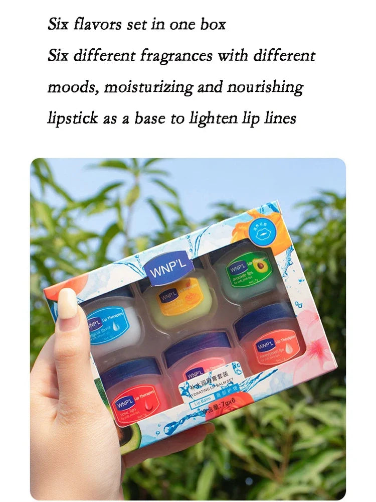 4-8Pc/Set Moisturizing Lip Balm Healing Allnatural Lip Mask for Dry Lips Lip Moisturizing Power LipS Care Nourishing Repair Gift