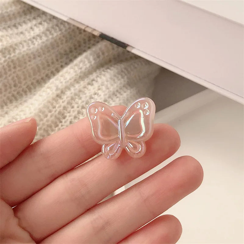 10Pcs/Lot Girls Hair Accessories Colorful Butterfly Hairpin Fairy Side Bangs Front Duckbill Plaited Hair Clip Children Headdress