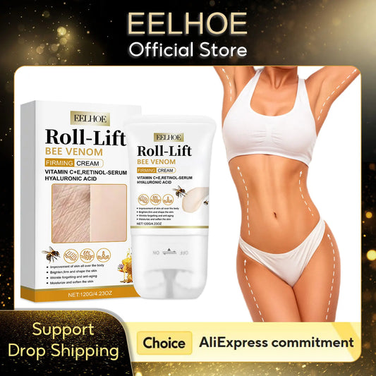 EELHOE Bee Venom Roller Cream Anti-Cellulite Body Massager Moisturizing Body Care Wrinkles Remover Firming Skin Tightening Cream