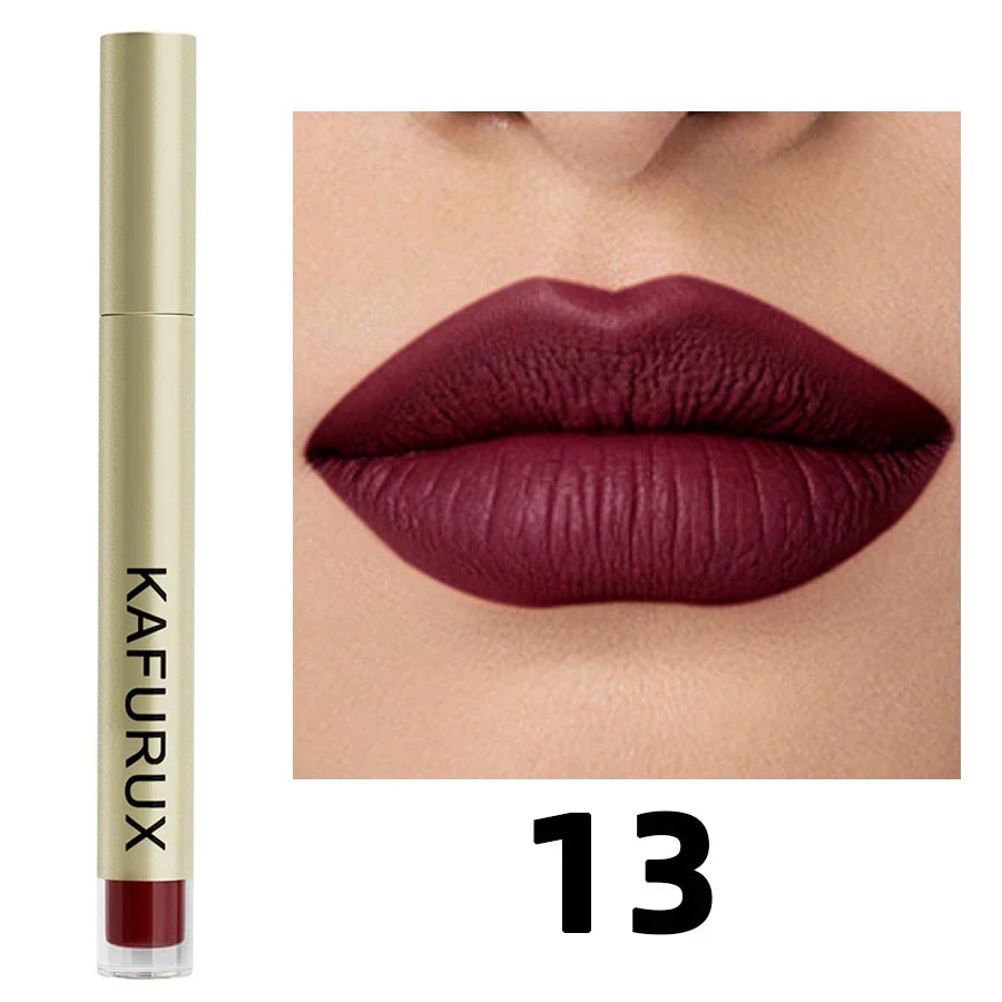 20 Colors Sexy Long Lasting Velvet Matte Lip Gloss Liquid Lipstick Lip Makeup Red Pink Brown Nonstick Cup Waterproof Lip Glaze