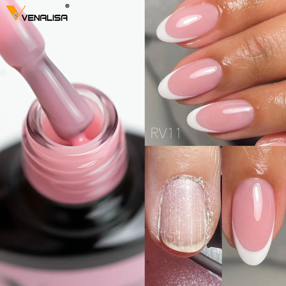 6pcs Venalisa Construction Gel Kit Stronger Jelly Color Reinforce Natural Nail Varnish Rubber Base Color Series Nude Collection