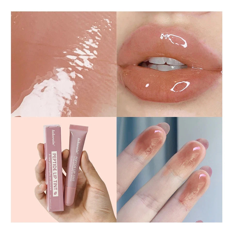 10ml Lip Glaze Moisturizing Jelly Lip Enrichment Oil Lasting Water Light Glass Lip Plump Oil Remove Line Lip Protection Serum