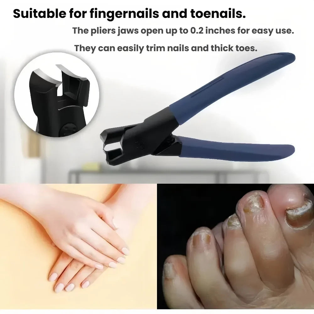 Durable Large-Opening Nail Clippers, Gray Nail Trimmer, Thick Type Nail Care, Suitable for the Elderly, Household Nail Clippers