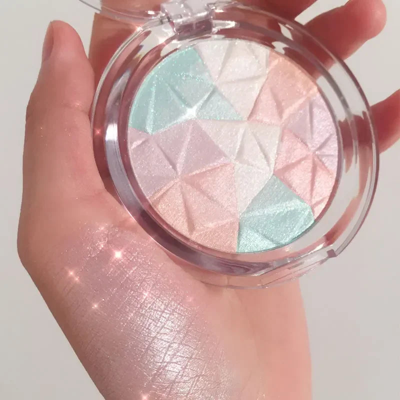 Highlighter Powder Matte Pearlescent Facial Contour Palette Female Cosmetics Cute Makeup Palette Three-dimensional Face Nature