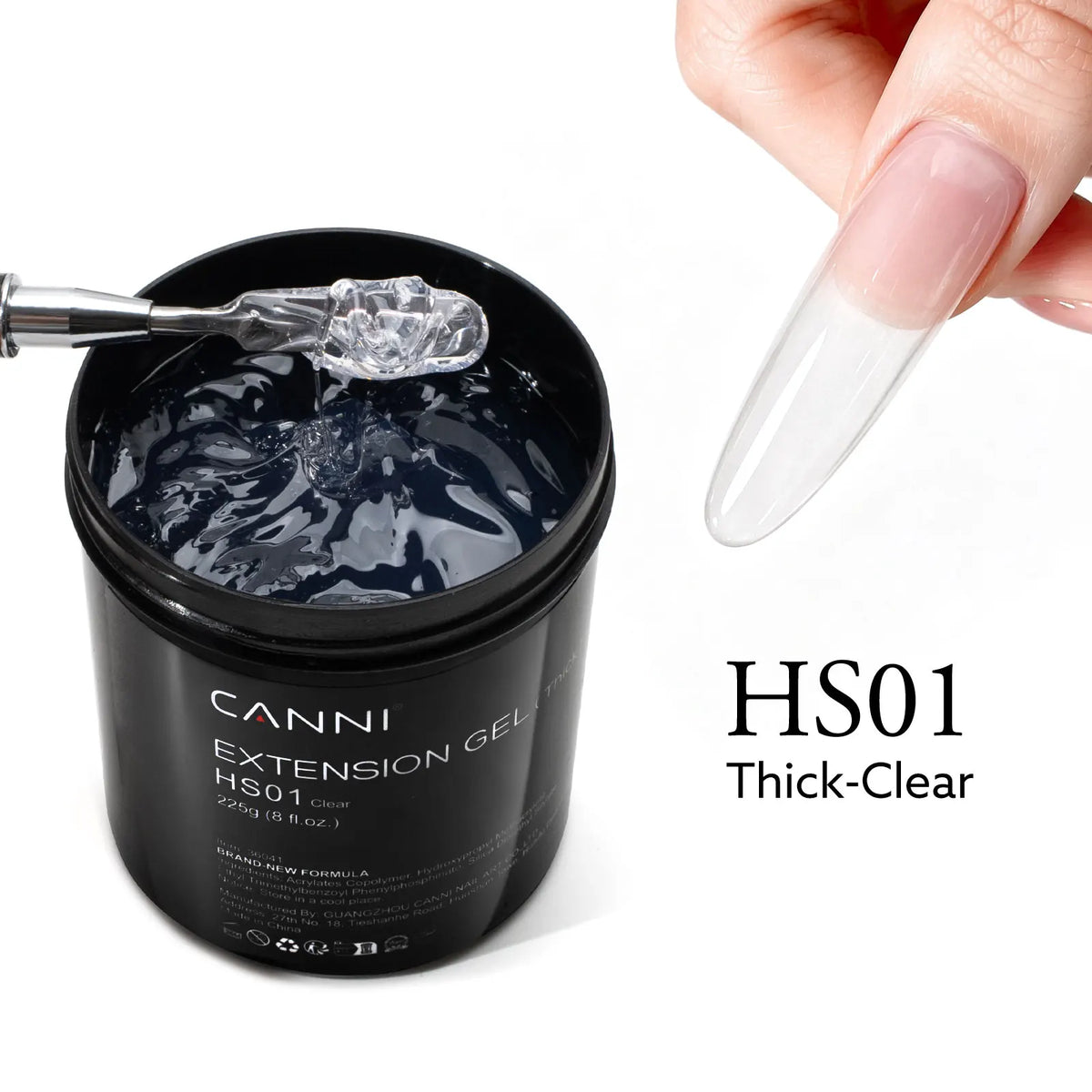 CANNI Brand 225g Extension French Acrylic Gel Soak Off LED Camouflage Color Hard Jelly Fast Dry Nail Building Extend Gum Gel