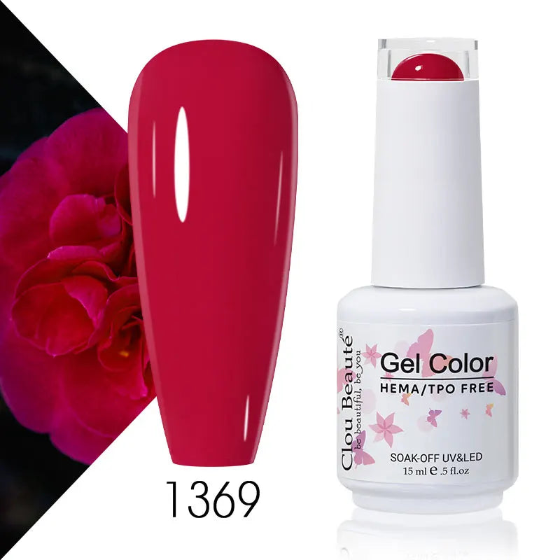 Clou Beaute Coffee Colors Nail Gel Polish HEMA/TPO FREE Soak off UV/LED 15ml Vernis Semi Permanent Nail Varnish 15ml Base Top