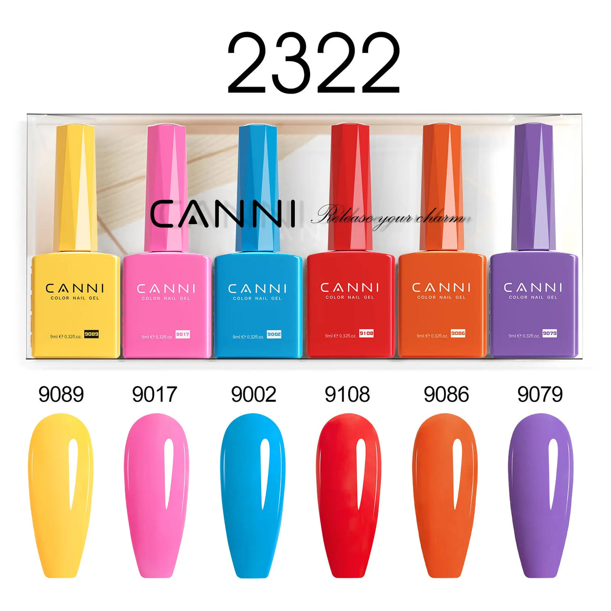 9ml*6pcs CANNI Nail Gel Polish Set TPO FREE Jelly Nude Pink Rubber Base Reinforce UV Construction Gel Soak off UV LED Gel Kit