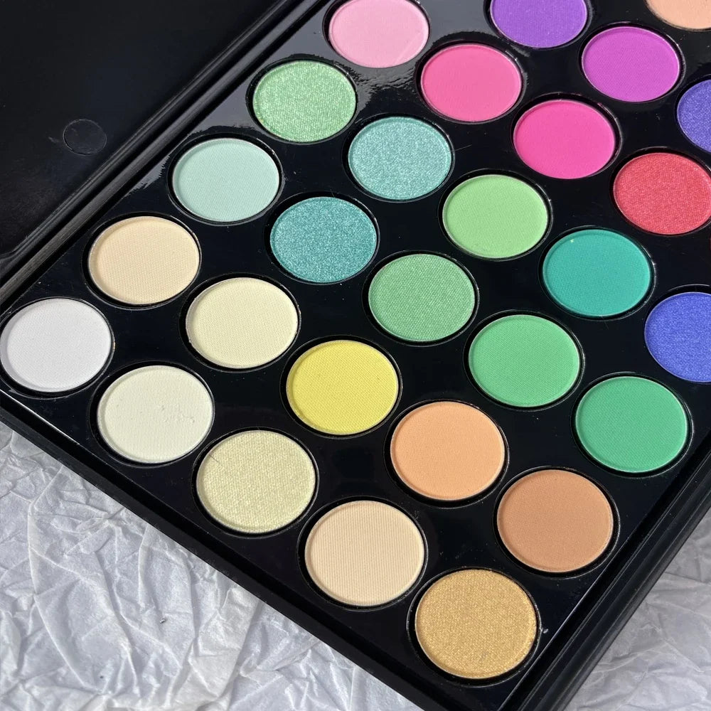 40 Color Ultimate Palette Matte Finish Nail Glitter Powder Long-Lasting Gradient Rainbow  Blush High Pigment Nail Makeup Kits