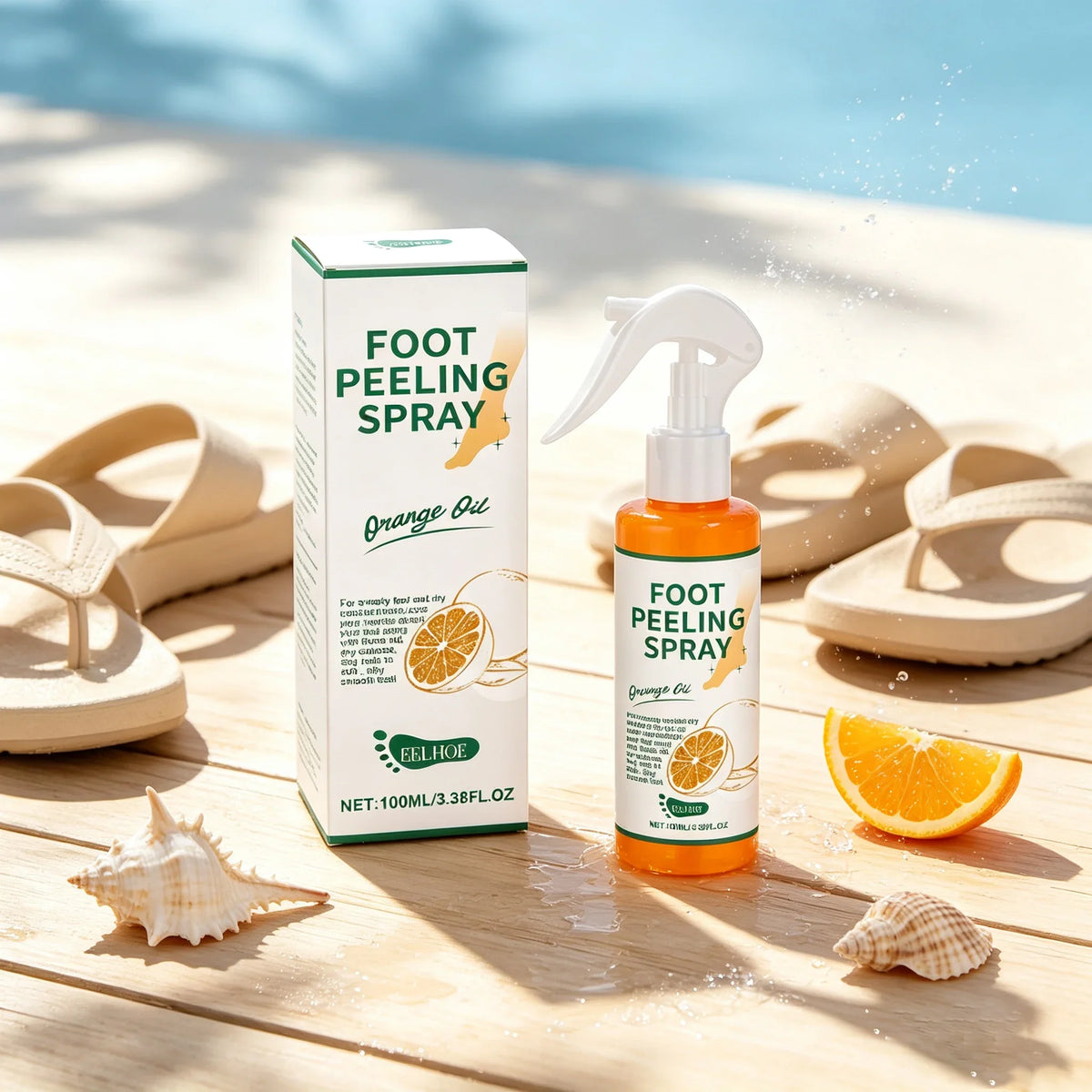 Eelhoe Foot Peeling Spray Dead Skin Remover Anti Crack Improve Rough Soften Moisturize Dry Skin Cleans Feet Exfoliating Liquids