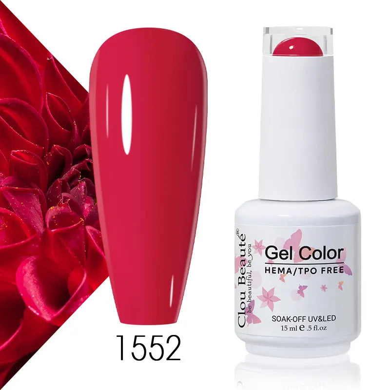Clou Beaute Coffee Colors Nail Gel Polish HEMA/TPO FREE Soak off UV/LED 15ml Vernis Semi Permanent Nail Varnish 15ml Base Top