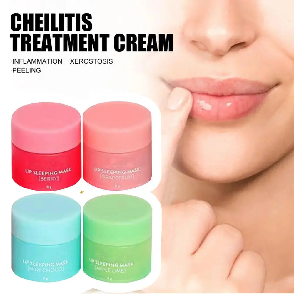4pcs Lip Sleeping Masque Nourishing Moisturizing Sleep Lip Masque Moisturizing Nourish Lip Balm Fade Lip Lines Lip Care Lip Mask