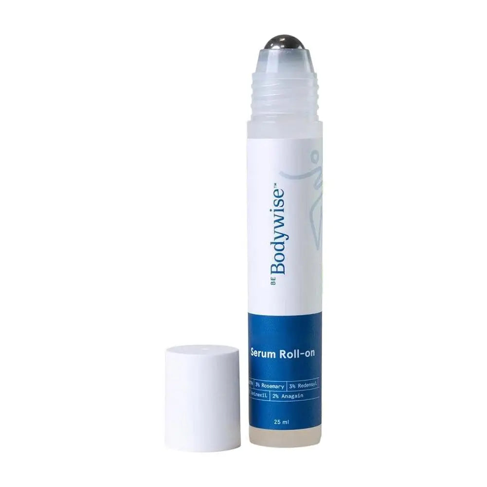 Anti-Hair Fall Growth Serum Roll-On 25ml Be Bodywise Rosemary Advanced Hair Growth Increases Density Hair Roller Essence Massage