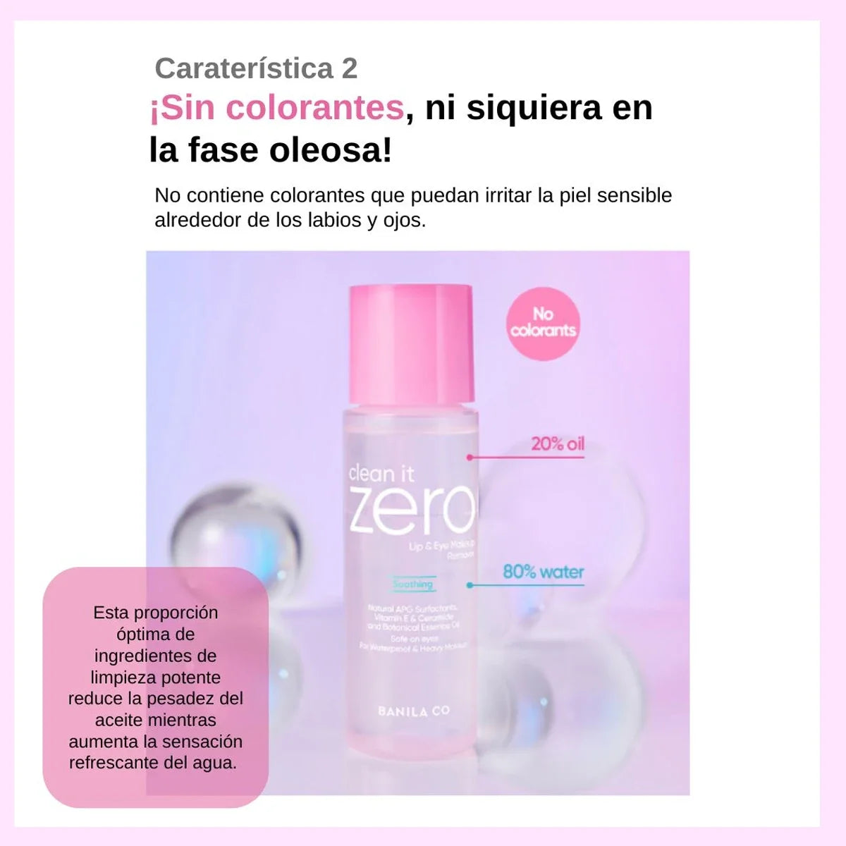 BANILA CO Clean it Zero Soothing Lip&Eye Makeup Remover 99ml,Deep Cleansing,Gentle Non-Irritating,Korean Cosmetic,Korean Makeup
