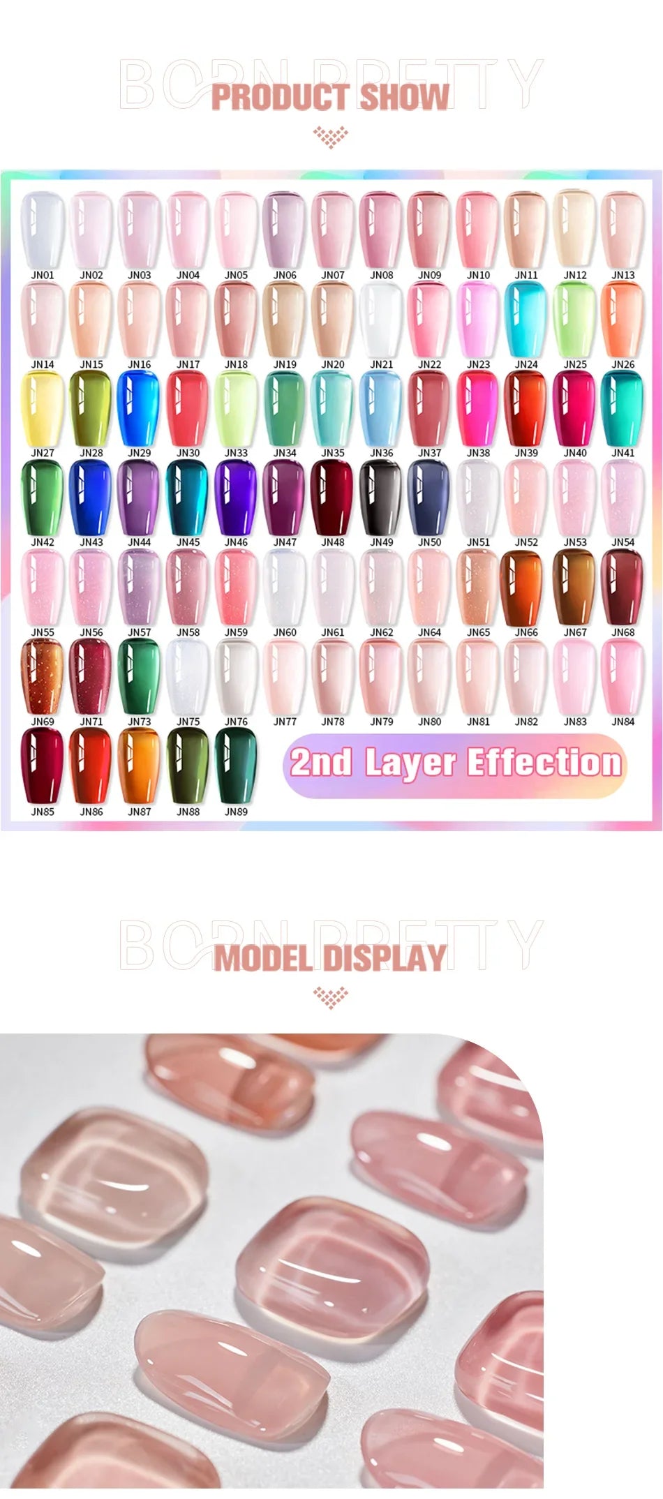BORN PRETTY 10ml Blood Red Jelly Transparent Gel Nail Polish Wine Red Winter Color Semi Permanent Soak Off UV LED Varnish