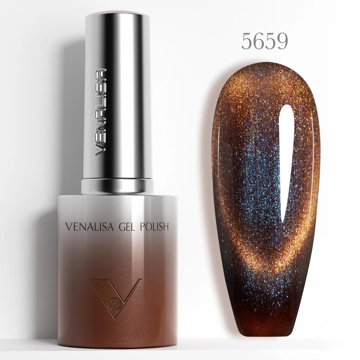 1/5pcsVenalisa Hema/TPO Free Cat Eye Gel Magnet Ultra Flash Nail Gel Polish Diamond Sparkle Soak Off UV LED Varnish Nail Gel
