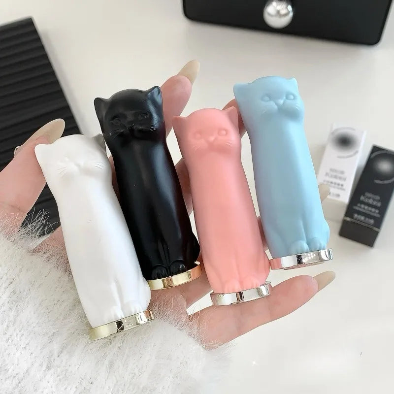 Cat Moisturizing Lip Balm White Blue Tint Crystal Jelly Colored Anti-chapped Lip Care Smoothens Lips Lines Base Clear Lipstick