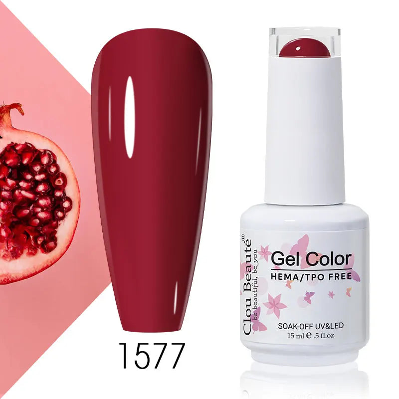 Clou Beaute Coffee Colors Nail Gel Polish HEMA/TPO FREE Soak off UV/LED 15ml Vernis Semi Permanent Nail Varnish 15ml Base Top
