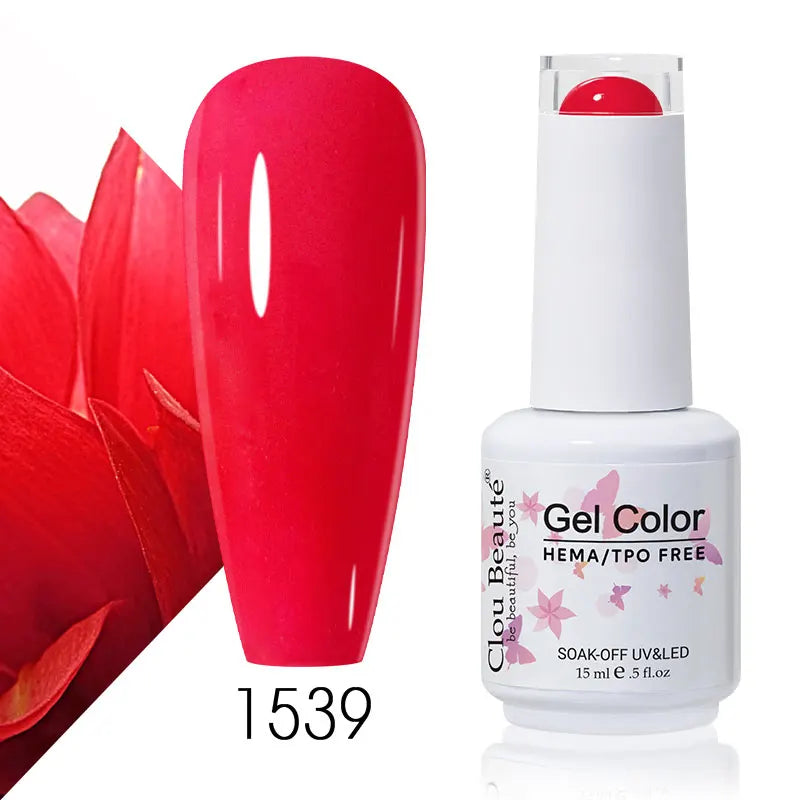 Clou Beaute Coffee Colors Nail Gel Polish HEMA/TPO FREE Soak off UV/LED 15ml Vernis Semi Permanent Nail Varnish 15ml Base Top
