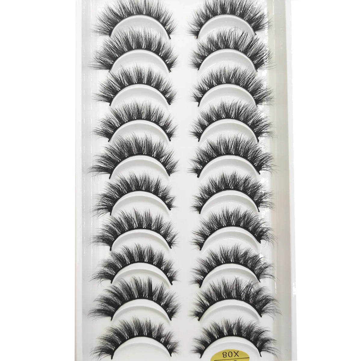 20 Style 10 Pairs Natural 3d Mink Lashes Soft False Eyelashes Cross Messy Dense Eye Lashes Extension Makeup Faux Cils Maquillaje
