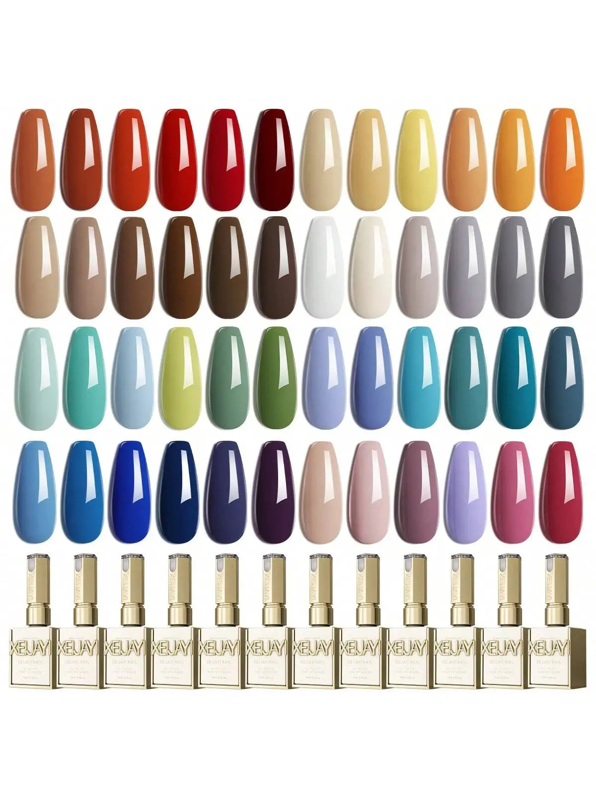 6-Color Gel Nail Polish Set, UV LED Soaking Nail Gel, Semi-Permanent, DIY Salon Quality Nail Art Gel For Spring And Summer