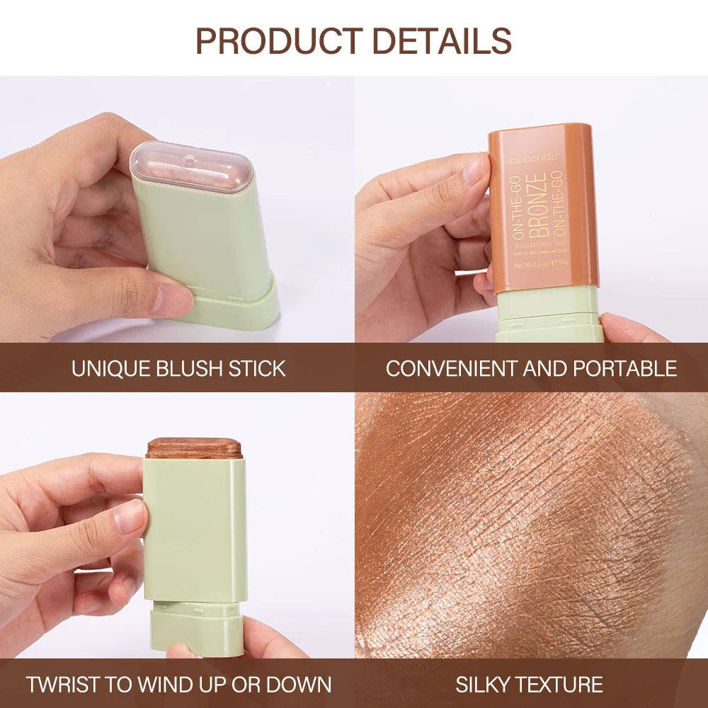 4 Colors Contour Bronzer Stick Long Lasting Moisturizing Contouring Face Body Multi-use Shading Stick Cosmetics Korean Makeup