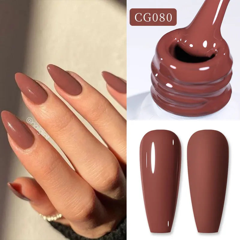 BORN PRETTY 10ml Purple Red Series Gel Nail Polish Winter Dark Purple Nail Art Varnish Semi Permanent Soak Off UV LED Gel