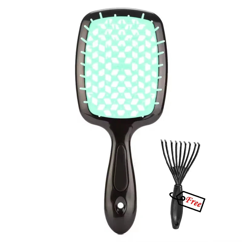 Hair Comb Anti Static Scalp Massage Brush Wet Dry Hair Detangling Styling Comb Salon Barber Brushes Demelante Hair Care Tools