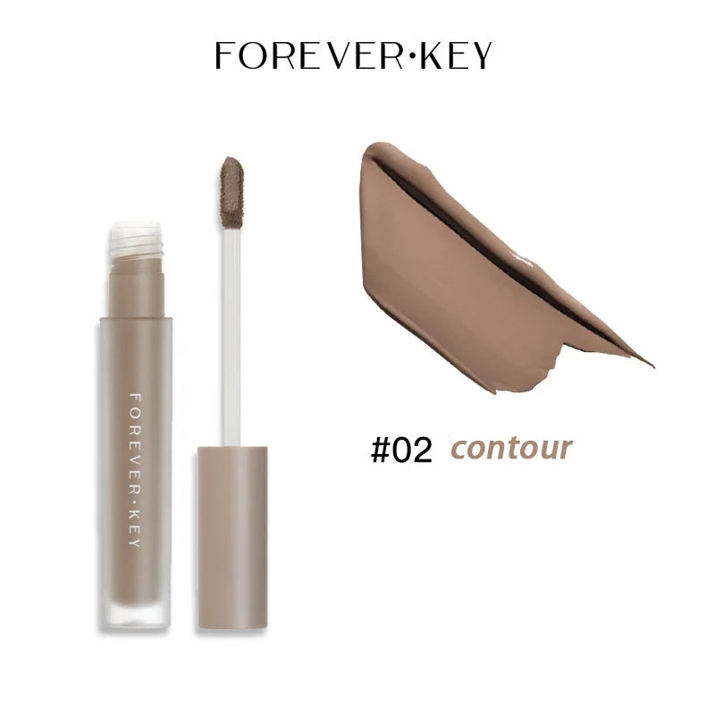 Forever Key Liquid Contour Stick Matte Hydrating Lightweight for Nose Shadow Contouring Highlighting Side Brightening Makeup