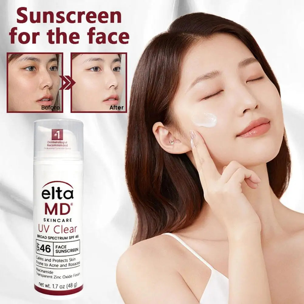 Elta MD Facial Sunscreen Moisturizing Cream Anti-Ultraviolet Gentle Sensitive Acne-Prone Skin Non-Irritating Sun Block Skincare