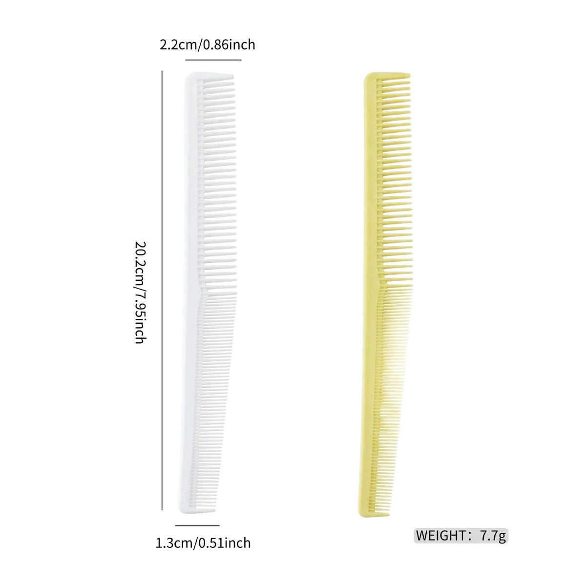 2/8PCS Pro Barber Fade Haircut Combs Anti-static Hair Clipper Combs For Men Wide Fine Tooth Taper Combs Salon Styling Tools