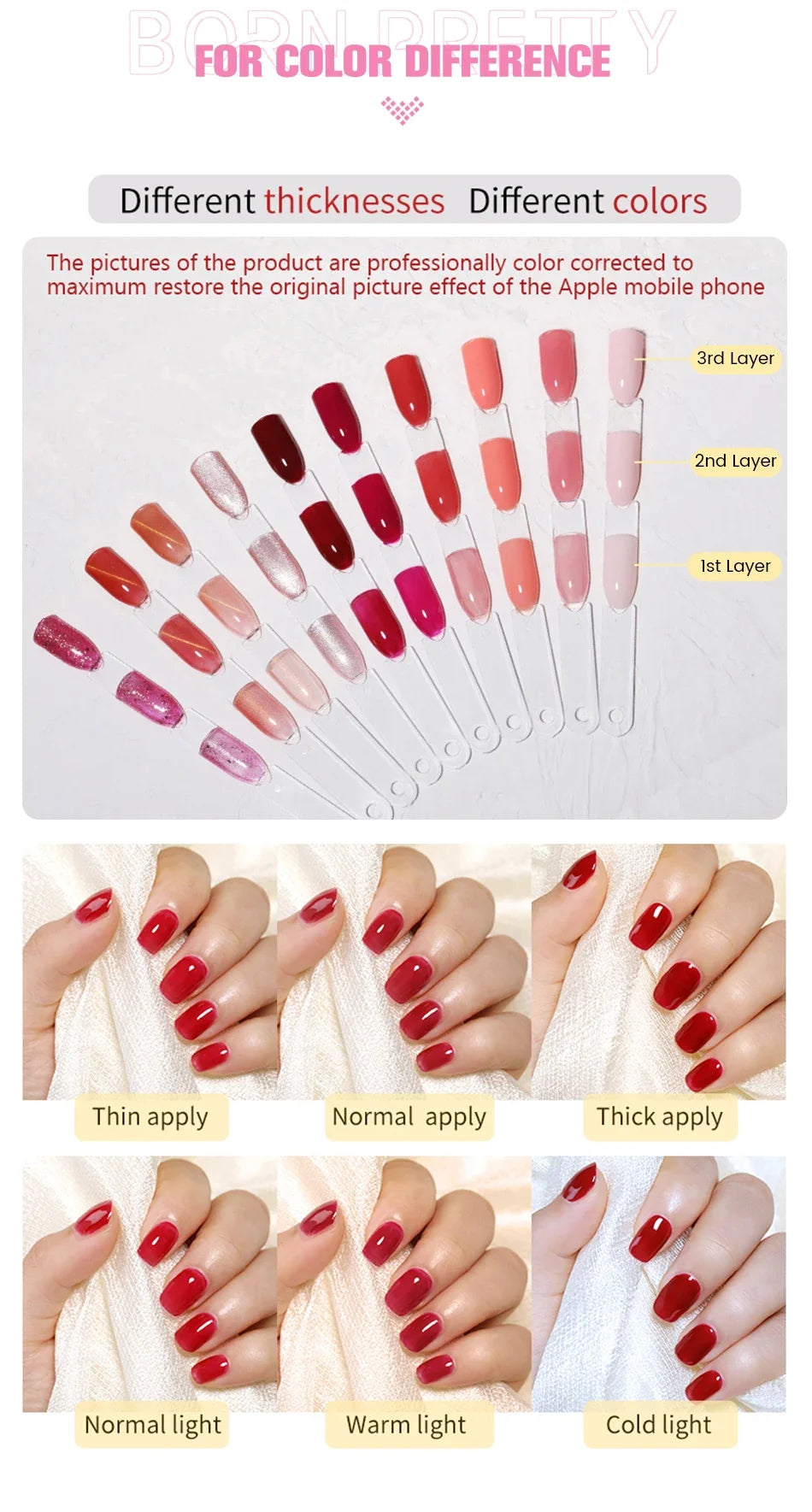 BORN PRETTY Transfer Foil Nail Gel Polish Semi-Permanant Varnish For Adhesive Sticker Nail Glue Soak Off UV LED Gel Nail Art Man