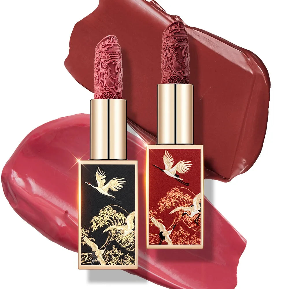 CATKIN Matte Lipstick 2PCS Set Long Lasting for 24H，Lightweight Soft and Ultra Hydrating Lipsticks Infused with Vitamin E