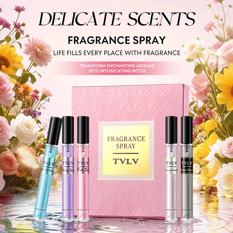 Fragrance spray set, long-lasting fragrance, 4-piece pack, hair fragrance spray, floral fragrance spray