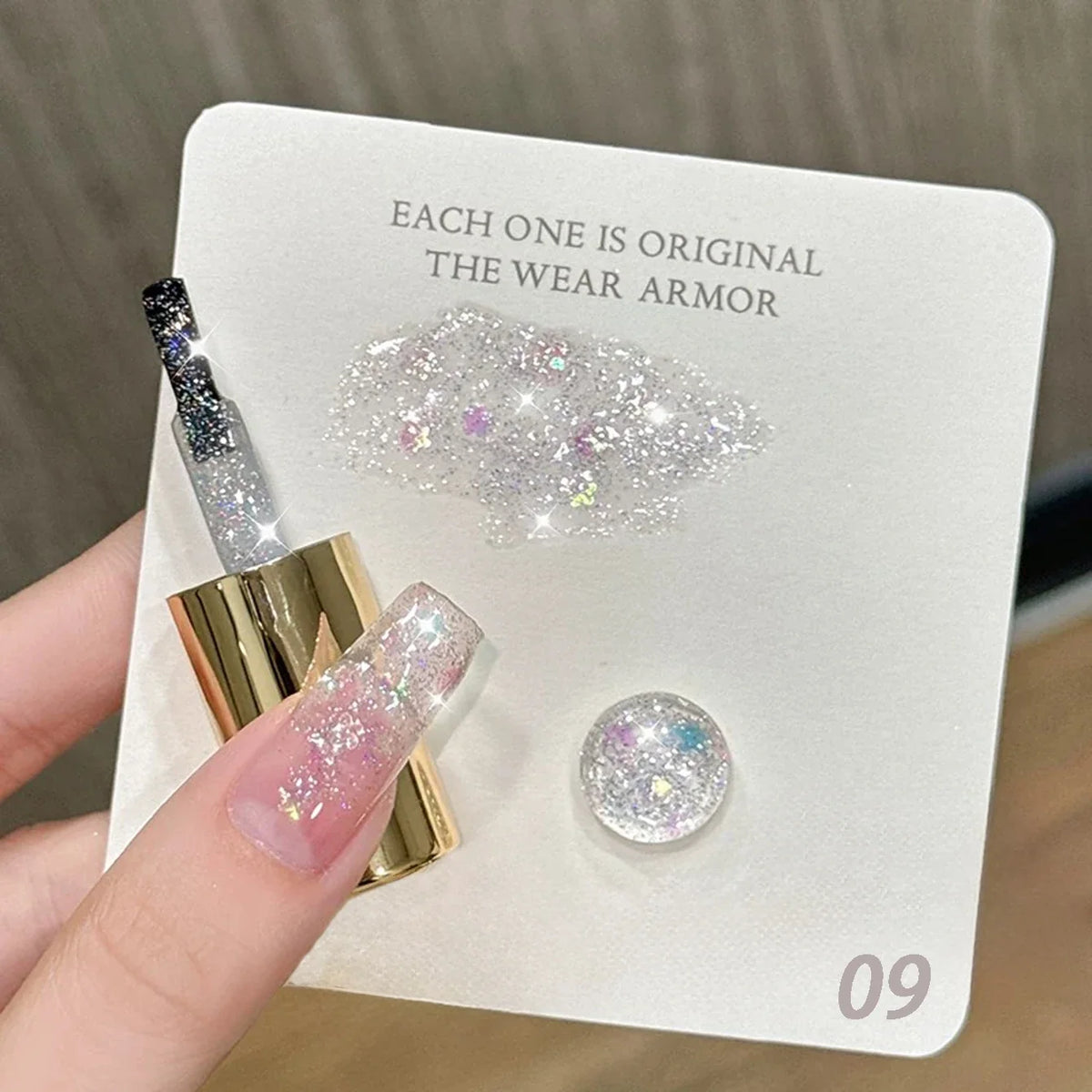 10ML 1pcs Moonlight White Strobe Glitter Gel Nail Polish Nail Supplies Hot Selling White Nails Super Flash Diamond Nail Polish