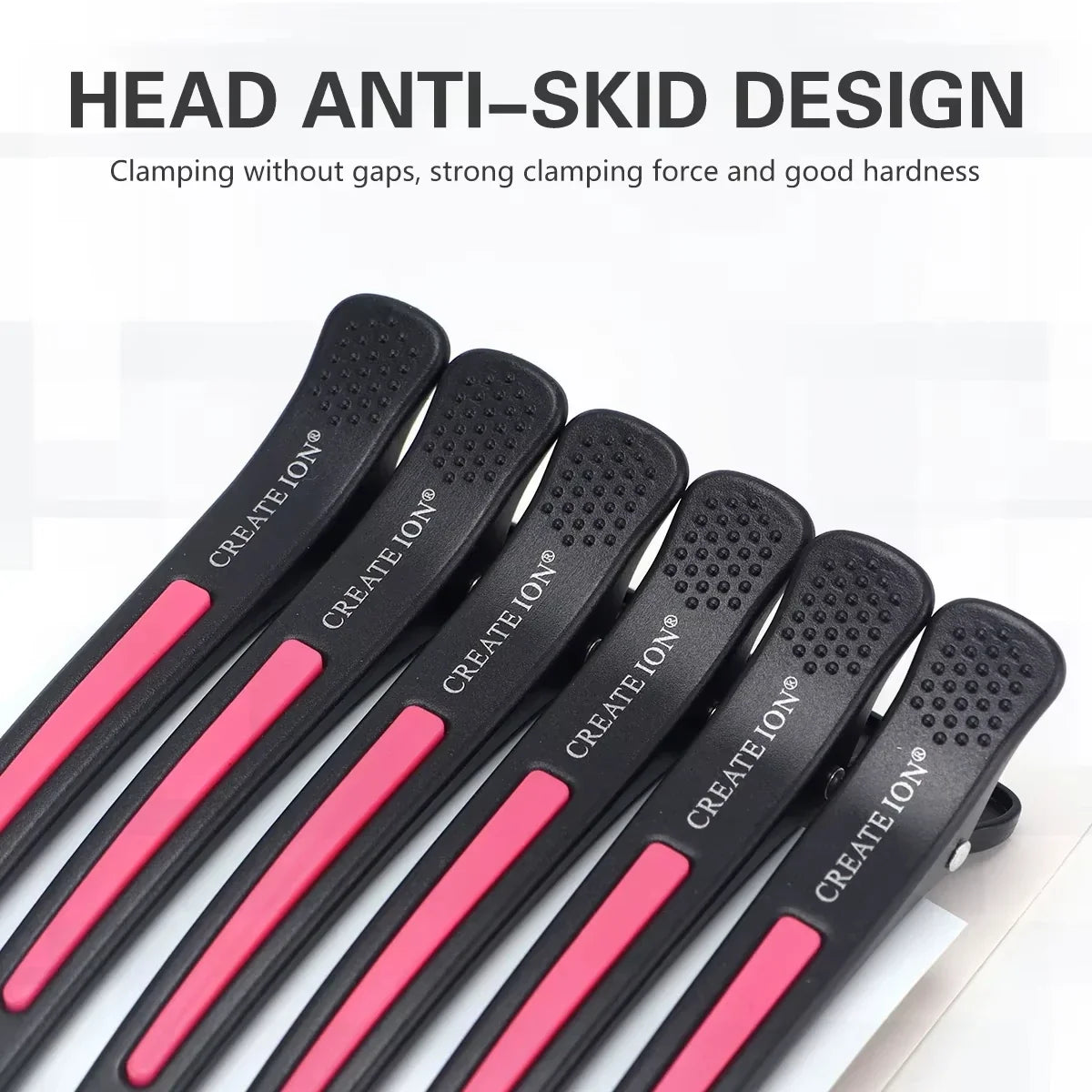 6Pcs Salon Alligator Hair Clips Traceless Hairdressing Clips Claws Section Barbershop Beauty Styling Tools Hairpin Accessories