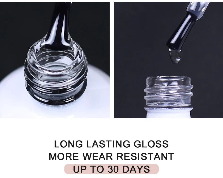 Arte Clavo Top Gel Polish 15ml Semi Permanent Varnish Function Gel Base Super Top Coat Transparent Gel Nails Soak Off Gel