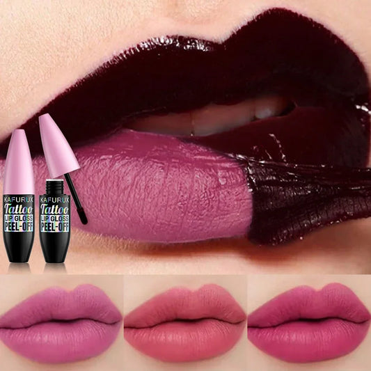 7 Colors Blading Lip Gloss Peel Long Lasting Waterproof Liquid Lipstick Pink Lip Glaze Transfer Resistant Lip Tint Makeup Gifts