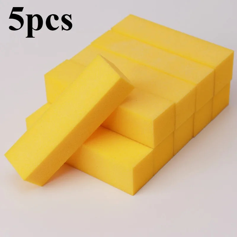 5/10/15/20Pcs Nail Buffer Professional Nail File Polisher Block Manicure Pedicure Files Sanding Polishing Sponge Nail Art tools