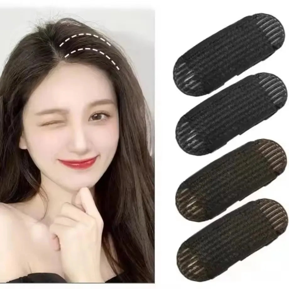 2/4/8pcs Fluffy Invisible Hair Clip for Volume Front Hairline Puff Cushion Perfect for Bun Styling Adding Women’s Hair Styling