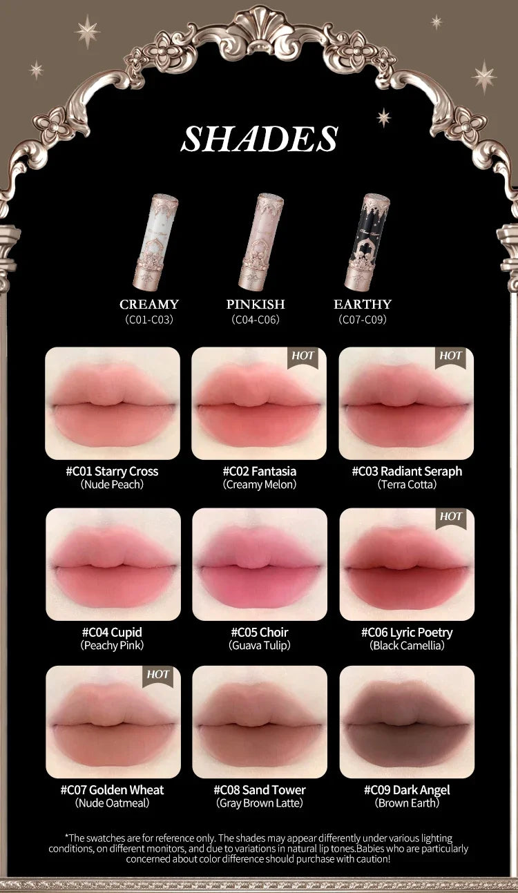 Flower Knows Little Angel Collection Matte Velvet Lipstick Flowerknows Vitamin Lip Balm Waterproof Long Lasting Vegan Lip Stick