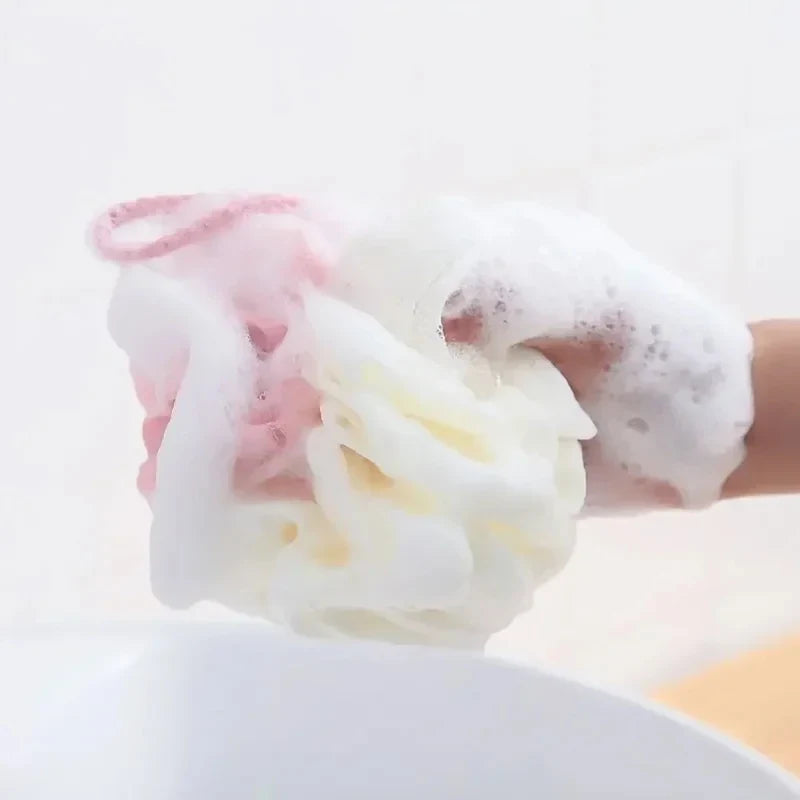 Exfoliating Shower Mesh Sponge Foaming Bath Ball Soft Body Scrub Back Cleaner Bath Accessories