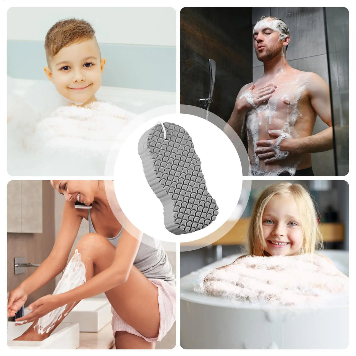 Bath Sponge Exfoliating Bath Scrubbing Sponges Body Washcloth Skin Scrubber Relax Exfoliating Skincare Shower Scrubbing Tool