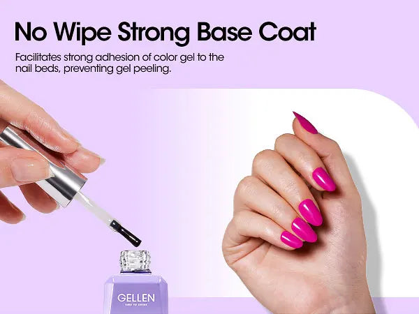 18ml Top Coat Base Coat Gel Set Nail Art No Wipe Soak Off Ultra Glossy Top UV LED Cured Long Lasting Nail Supplies