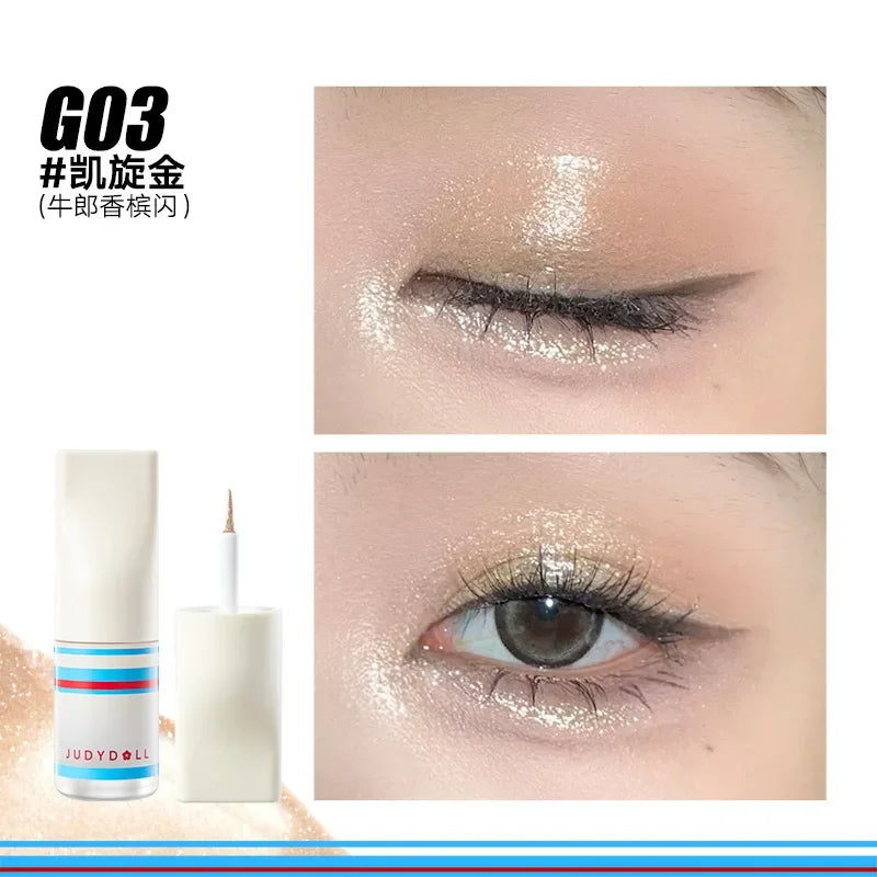 Judydoll Shimmer Metallic Glitter Eyeshadow Highly Pigmented Long Lasting Waterproof Liquid Matte Shadow Eye Makeup Cosmetics