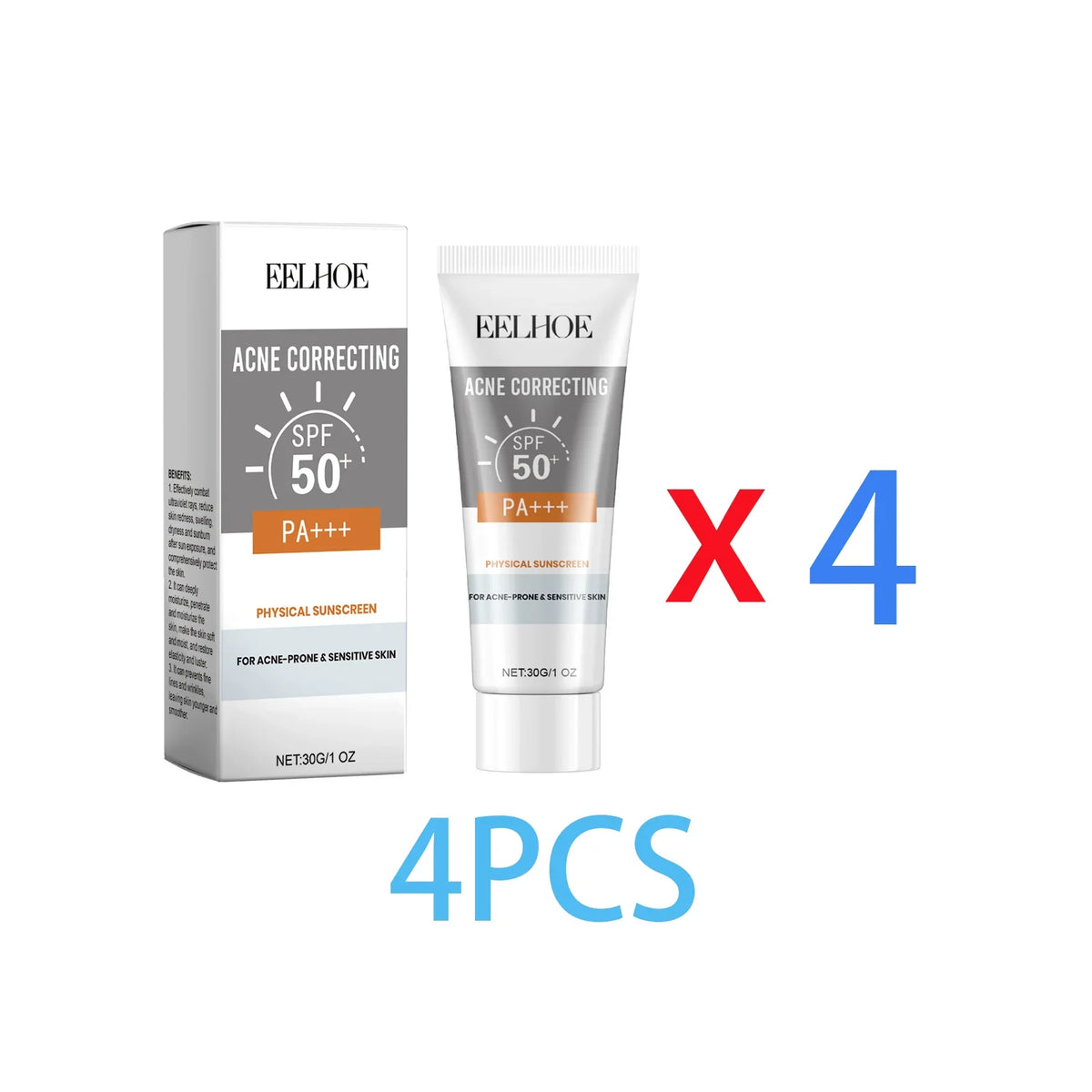 Deep Hydration Sunscreen Cream SPF 50+ UV Whitening Cream Korean Moisturizing Skin Care Tool for All Skin Type Cosmetics 30g