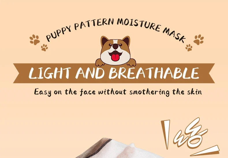 5pcs SADOER Animal Pattern Masks Face Mask Moisturizing Anti Wrinkles Anti-Aging Whitening Facial Masks Skin Care Novel Products
