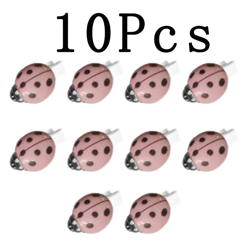 10/20Pcs Ladybug Hair Clips, Animal Insect Hair Clips Back To School Hair Accessories, For Hair Decoration